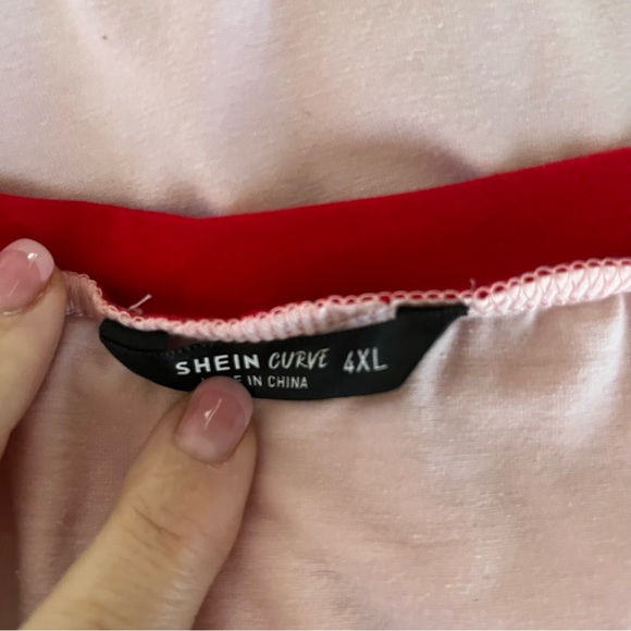 Woman’s Plus Size Girls Support Girls Tee Shirt Pink Red 4X Short - Picture 6 of 6